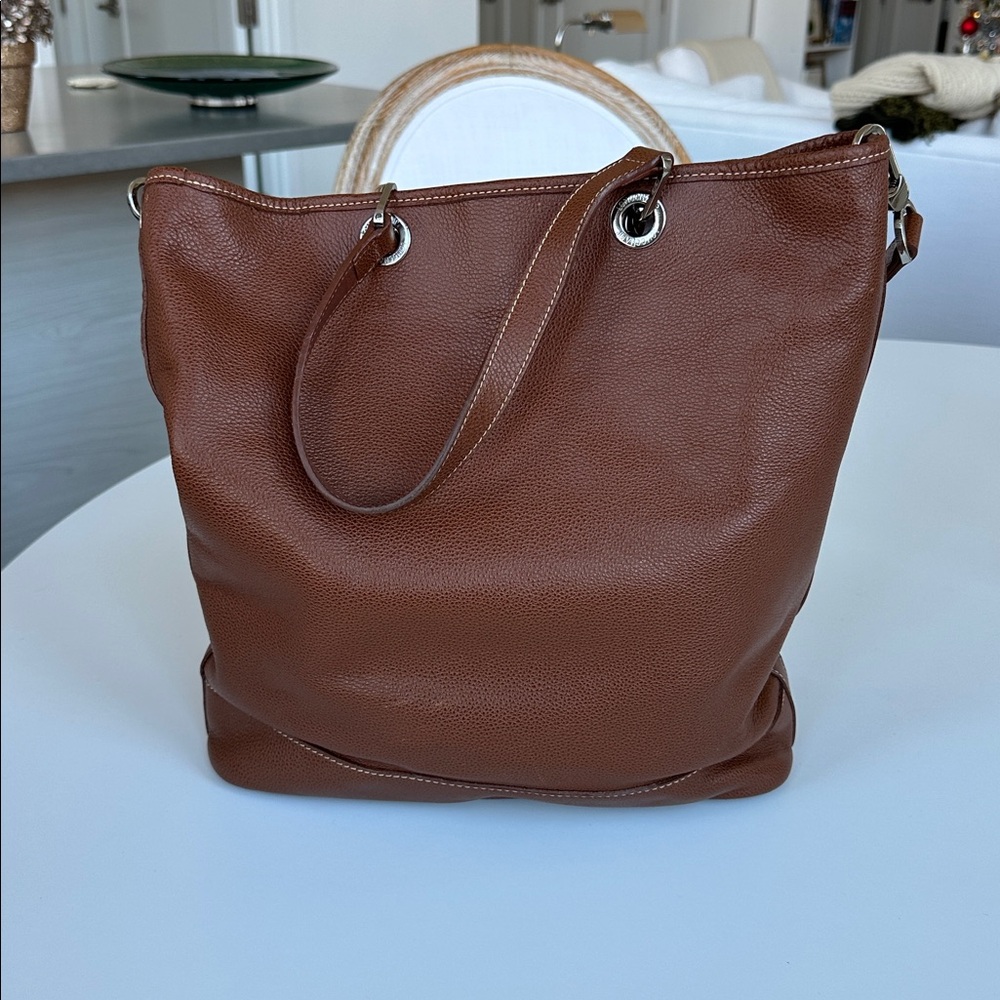 Longchamp Pebble Leather Vintage Tote - Picture 2 of 14